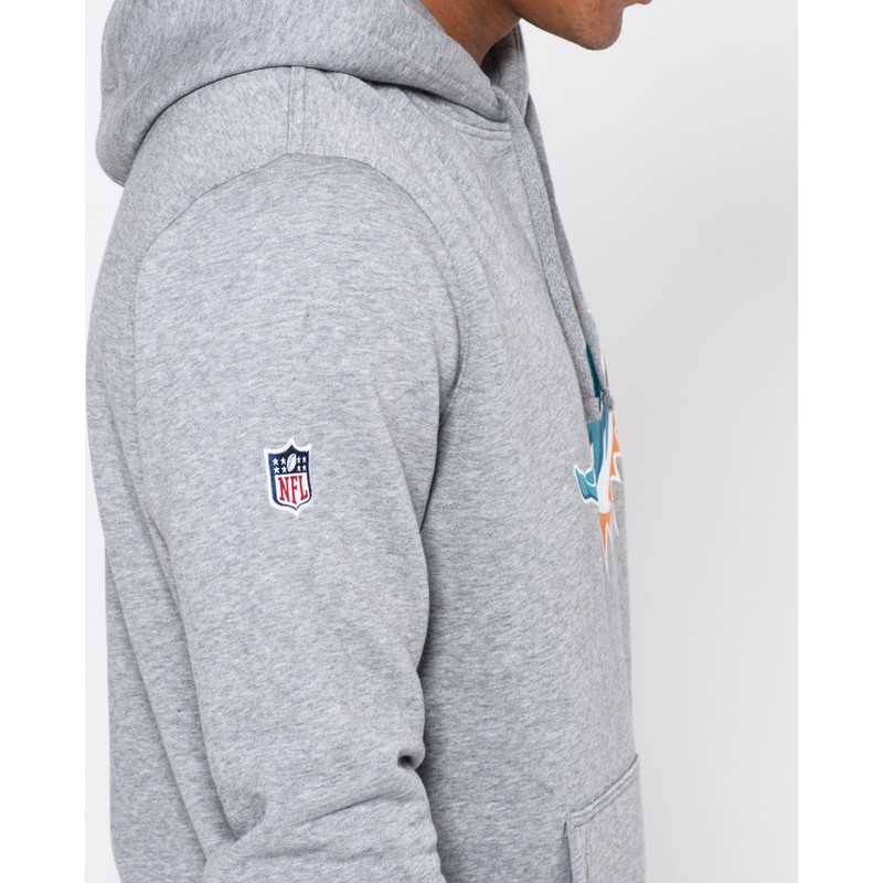 New Era Miami Dolphins NFL Grey Pullover Hoodie Sweatshirt: Caphunters.co.uk