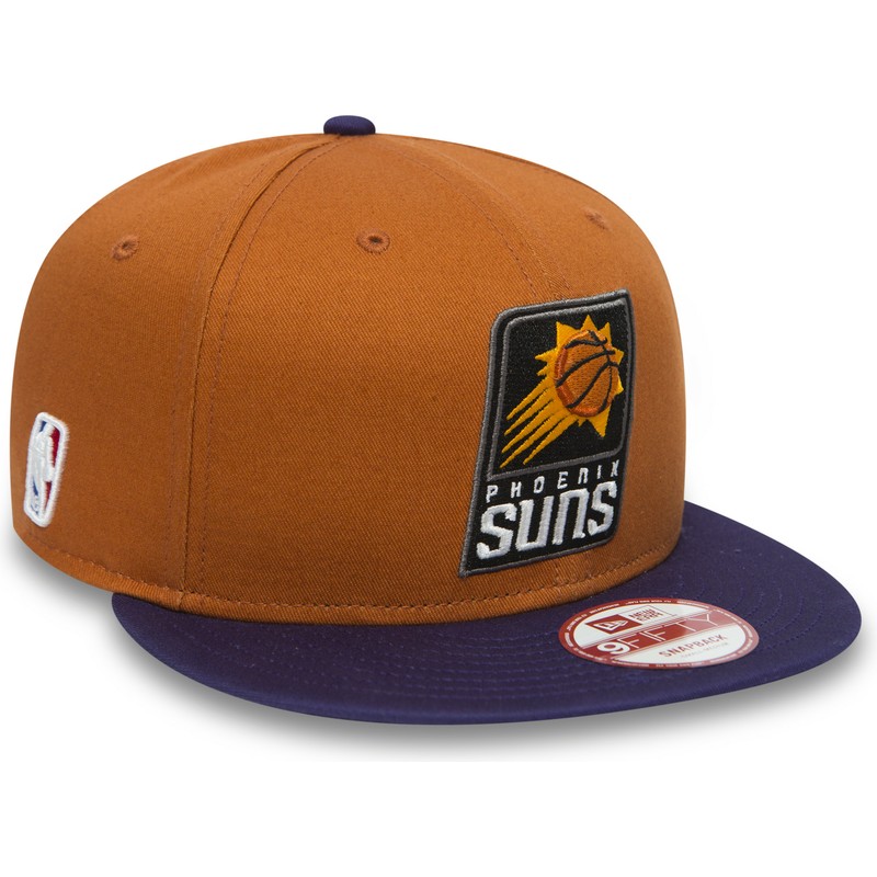 new-era-flat-brim-9fifty-phoenix-suns-nba-orange-and-purple-snapback-cap