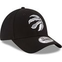 new-era-curved-brim-9forty-the-league-toronto-raptors-nba-black-adjustable-cap