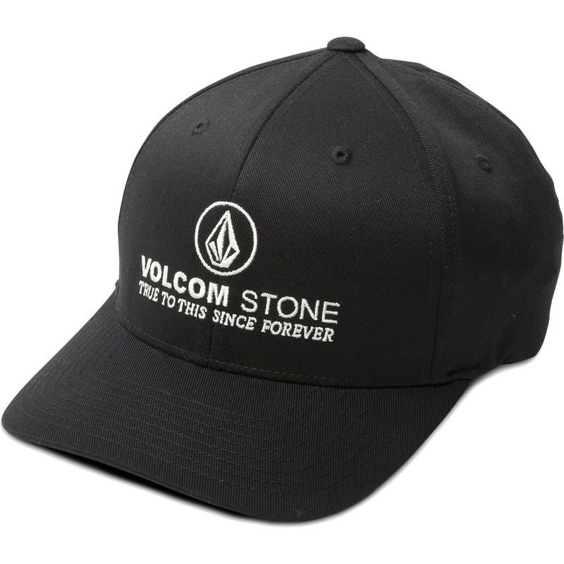 volcom-curved-brim-super-clean-xfit-black-fitted-cap
