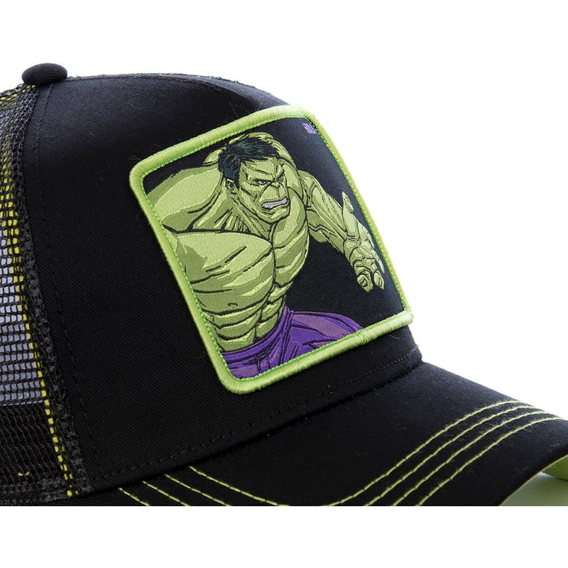 Capslab Hulk HLK5 Marvel Comics Black Trucker Hat