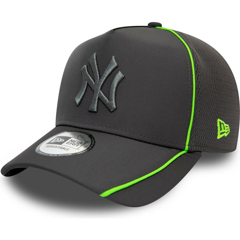new-era-curved-brim-grey-logo-feather-pipe-a-frame-new-york-yankees-mlb-grey-snapback-cap