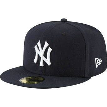New Era Flat Brim 59FIFTY AC Perf New York Yankees MLB Navy Blue Fitted Cap