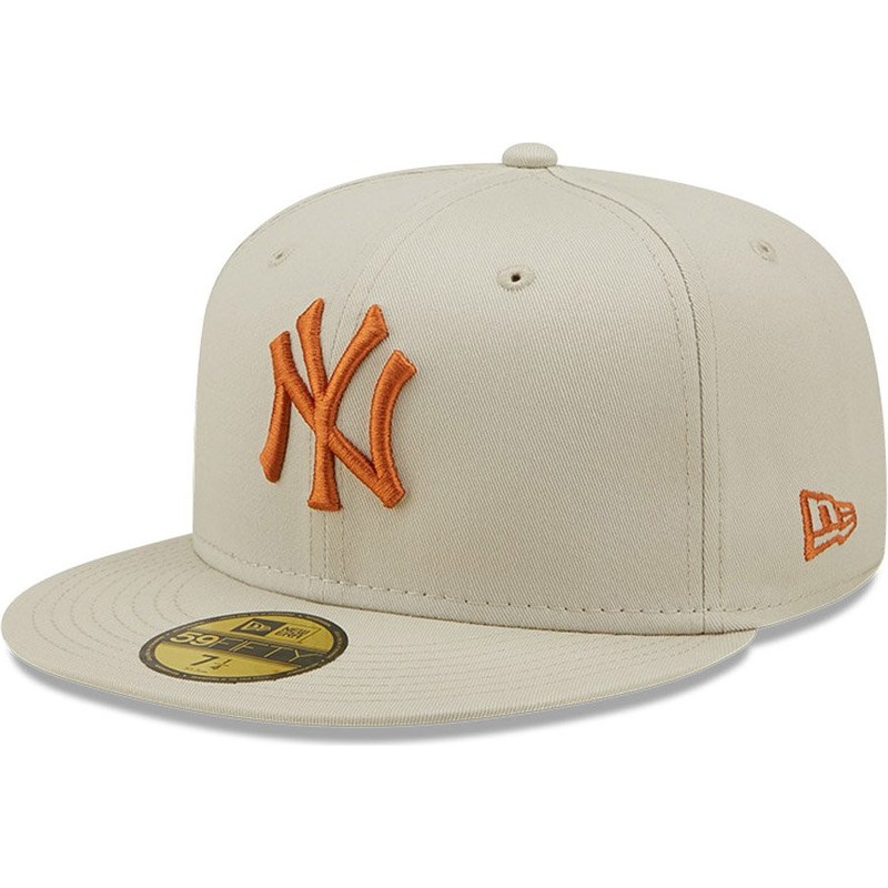 New Era Flat Brim Brown Logo 59FIFTY 