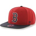 47-brand-flat-brim-boston-red-sox-mlb-sure-shot-red-snapback-cap