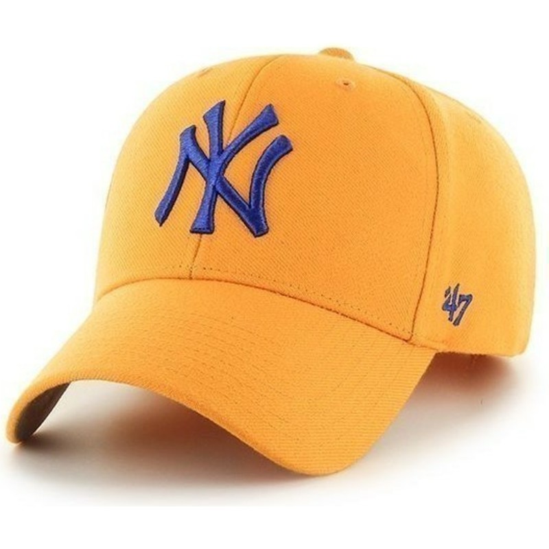 47-brand-curved-brim-mlb-new-york-yankees-smooth-yellow-cap